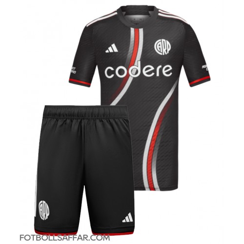 River Plate Tredje Dräkt Barn 2024-25 Kortärmad (+ Korta byxor)